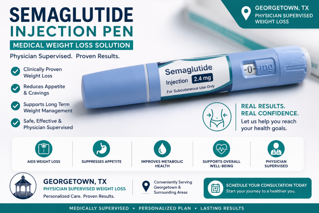 semaglutide injection pen for medical weight loss Georgetown TX